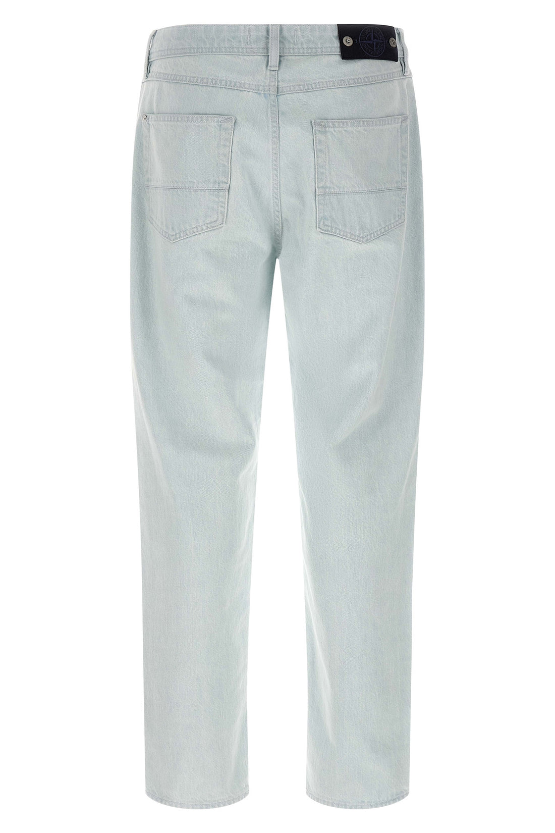 STONE ISLAND 30 indigo denim jeans in bleached cotton