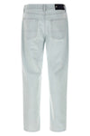 indigo denim jeans in bleached cotton