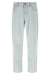 indigo denim jeans in bleached cotton