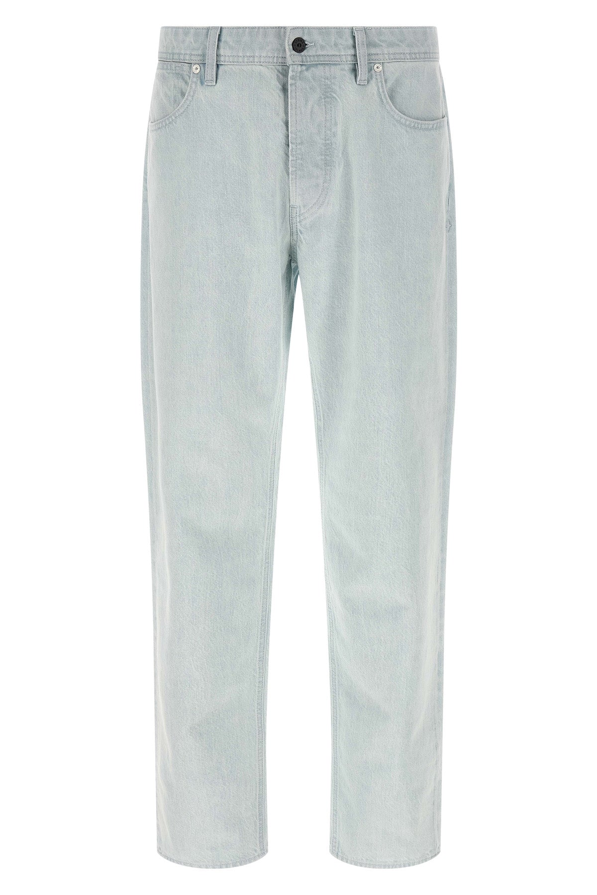 indigo denim jeans in bleached cotton