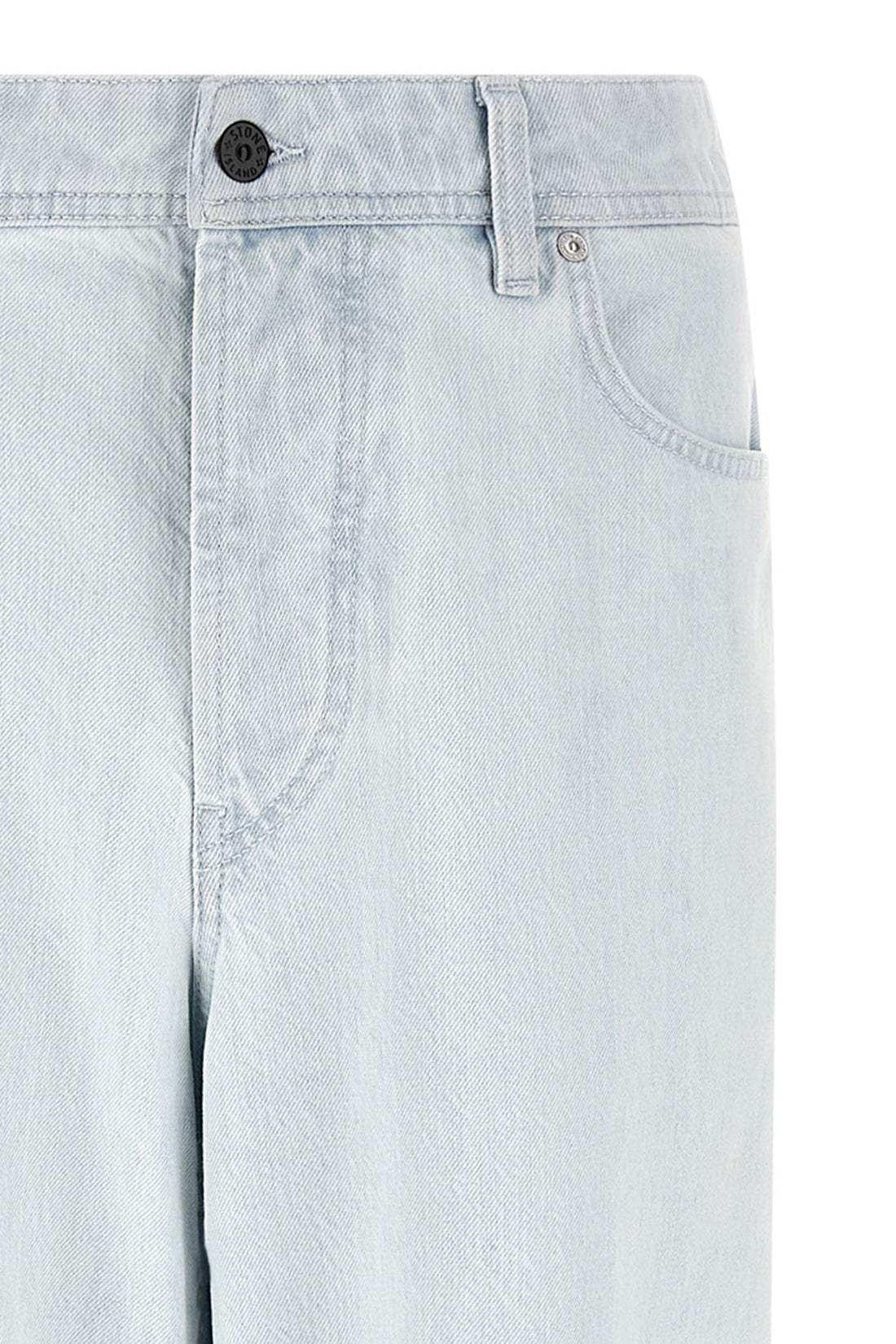 STONE ISLAND 30 indigo denim jeans in bleached cotton