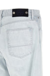 indigo denim jeans in bleached cotton