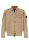 1200008 overshirt in garment-dyed brushed cotton canvas