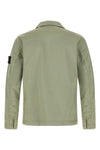 1200013 overshirt in garment-dyed stretch cotton twill