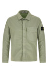 1200013 overshirt in garment-dyed stretch cotton twill
