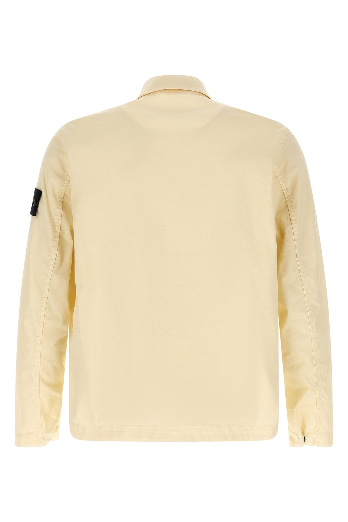 1200013 overshirt in garment-dyed stretch cotton twill