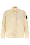 1200013 overshirt in garment-dyed stretch cotton twill