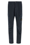 3100032 trousers in garment-dyed stretch cotton twill