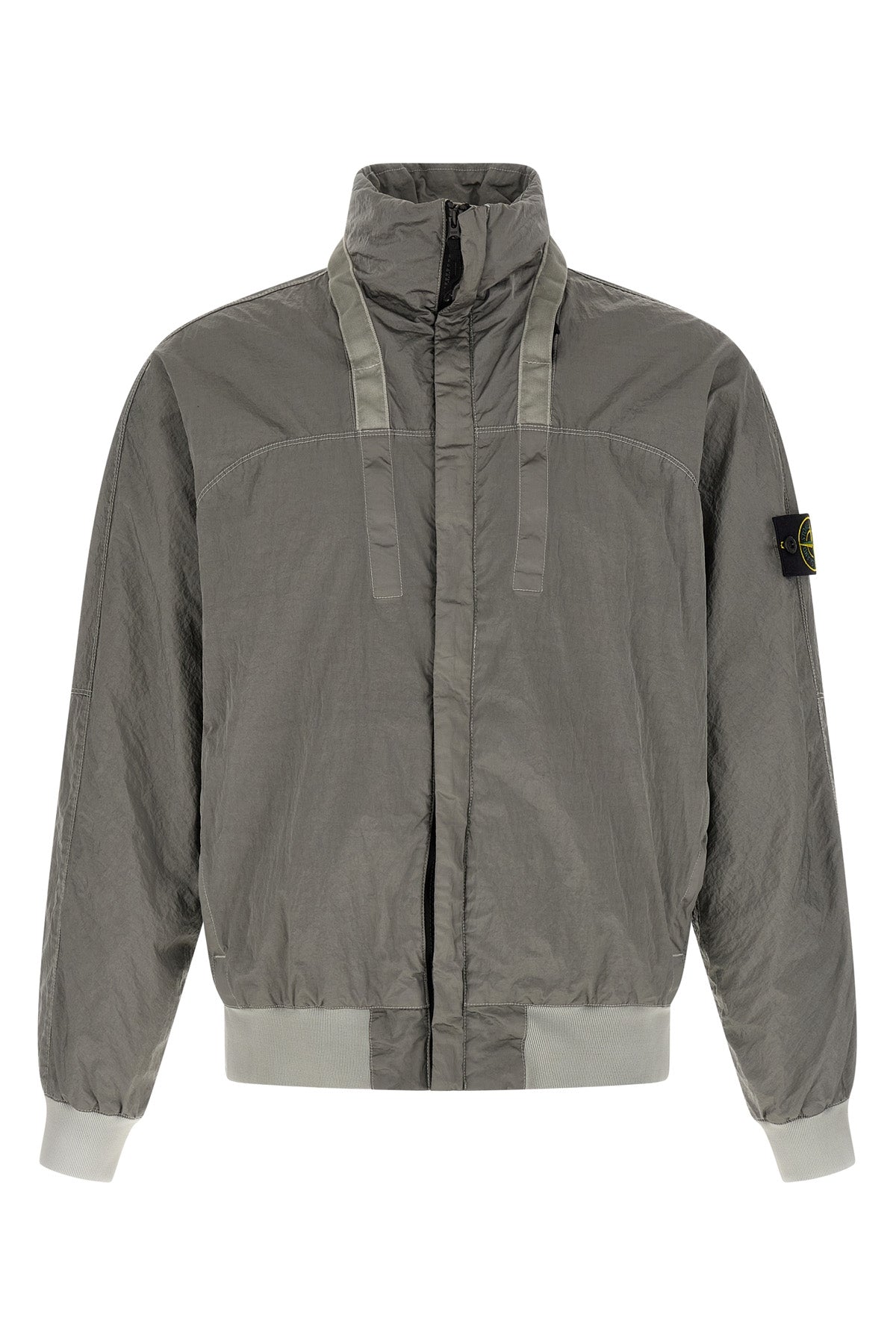 slightly water-repellent nylon metal watro bomber jacket