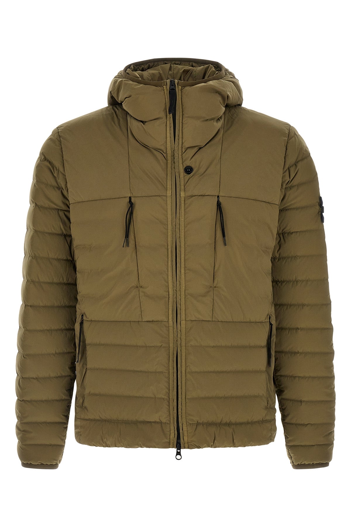 4100106 down jacket in lightweight one-layer stretch fabric garment-dyed