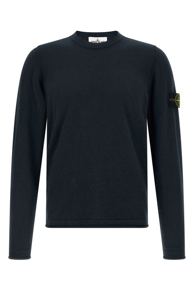 5100052 knit sweater in 14 fineness shaved cotton and nylon blend knit
