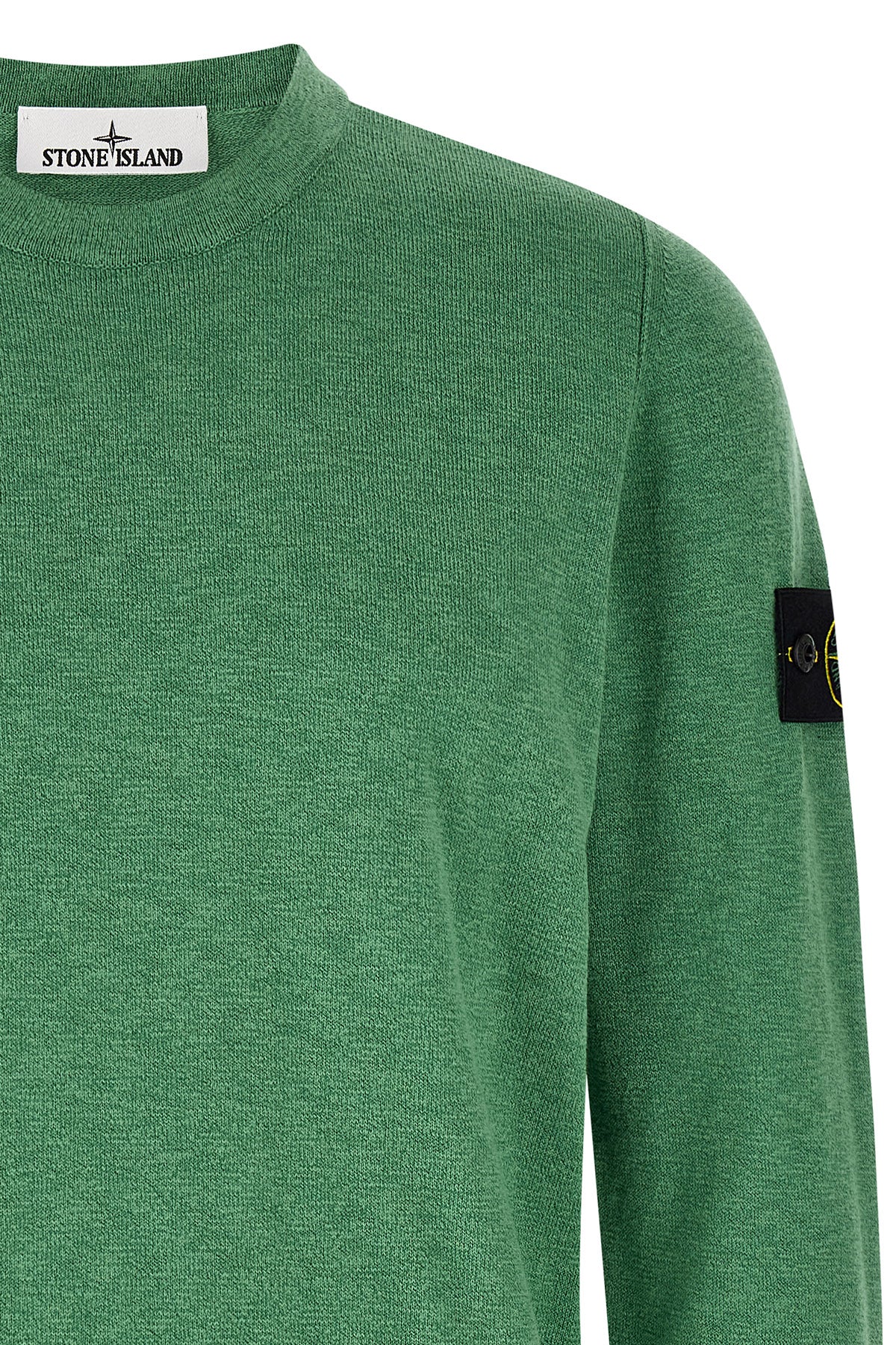 5100052 knit sweater in 14 fineness shaved cotton and nylon blend knit