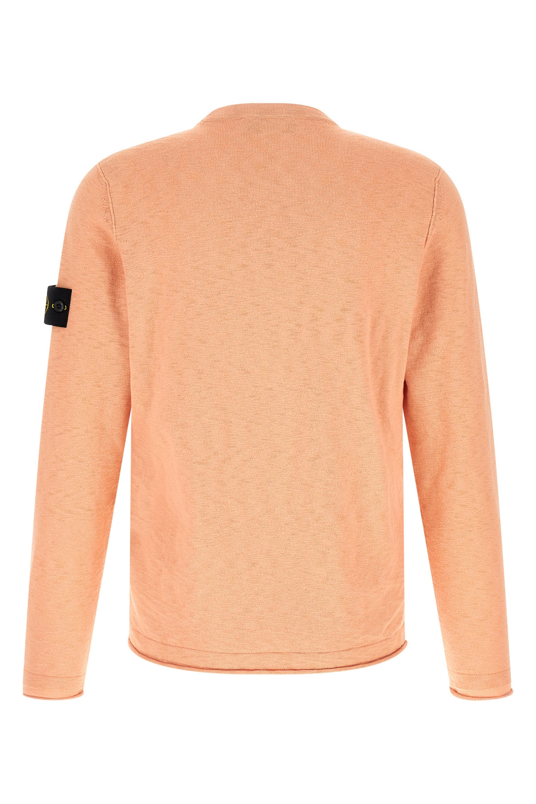 STONE ISLAND L 5100052 knit sweater in 14 fineness shaved cotton and nylon blend knit