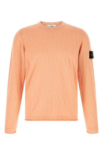 5100052 knit sweater in 14 fineness shaved cotton and nylon blend knit