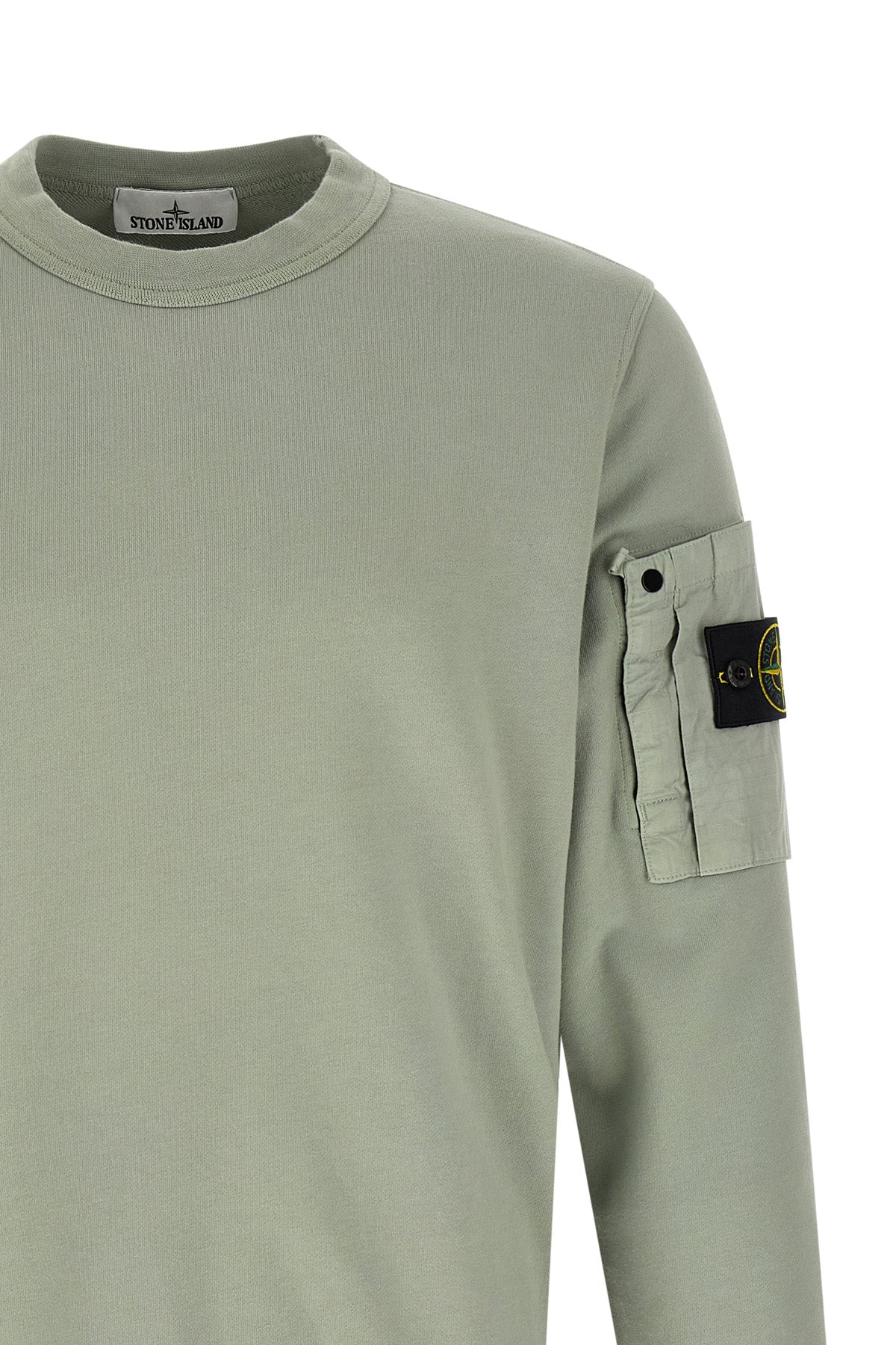 6100019 cotton sweatshirt of intermediate heaviness dyed in garment