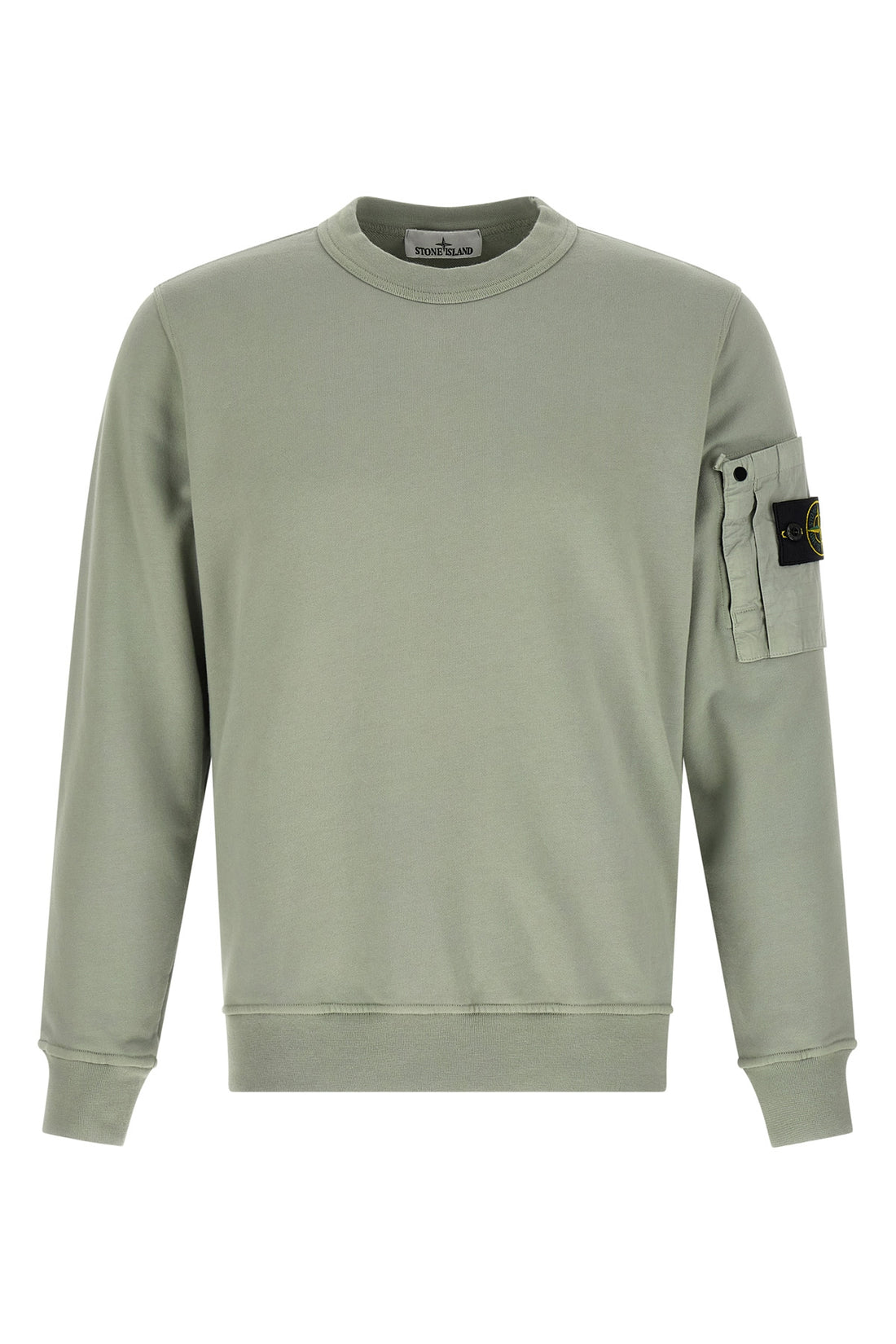 STONE ISLAND M 6100019 cotton sweatshirt of intermediate heaviness dyed in garment