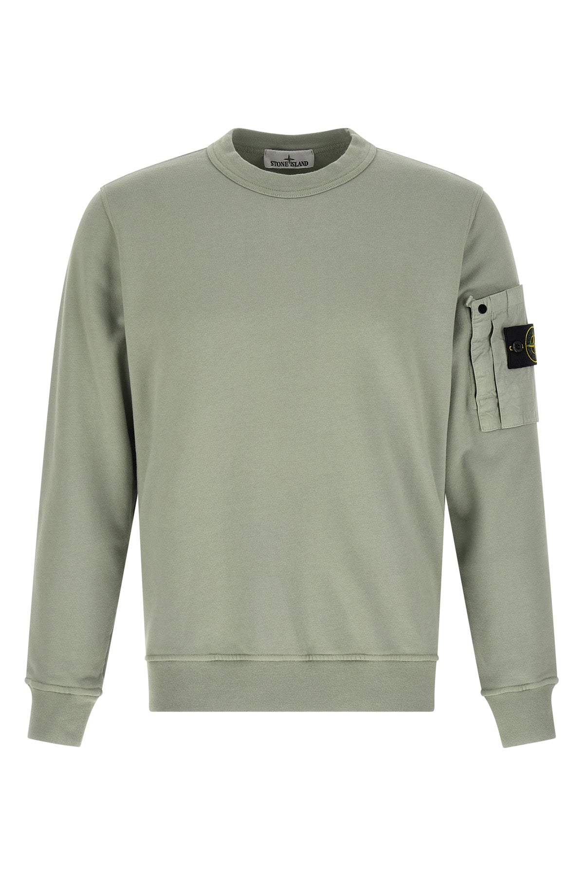 6100019 cotton sweatshirt of intermediate heaviness dyed in garment