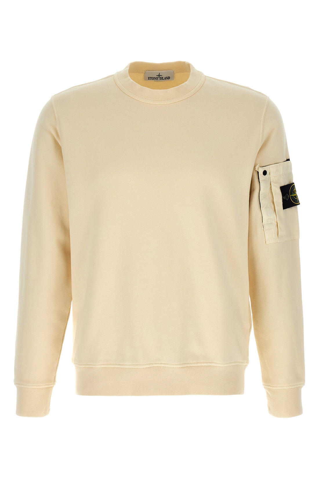 STONE ISLAND L 6100019 cotton sweatshirt of intermediate heaviness dyed in garment