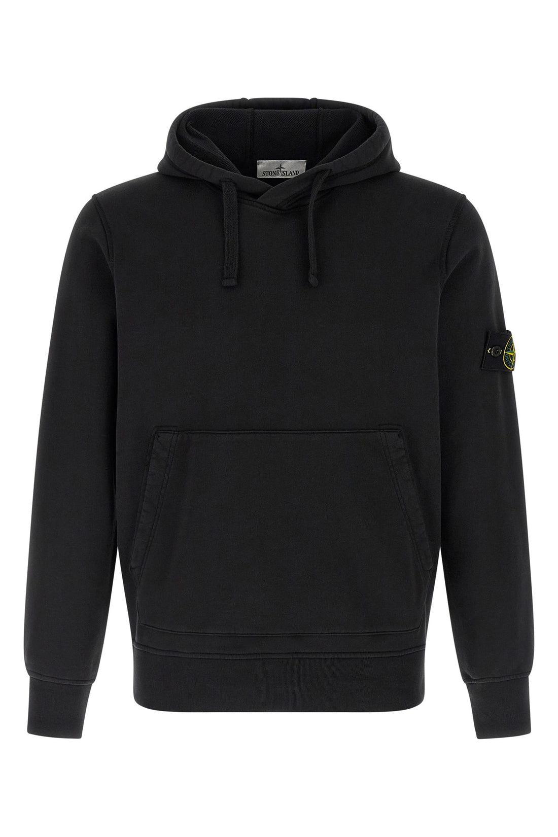 STONE ISLAND L garment-dyed cotton 6100062 hoodie of intermediate heaviness