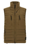 g100007 down vest in a one-layer lightweight stretch fabric garment-dyed