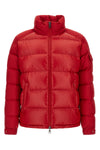 the moncler maya feather padded down jacket bases its design on a precise tech