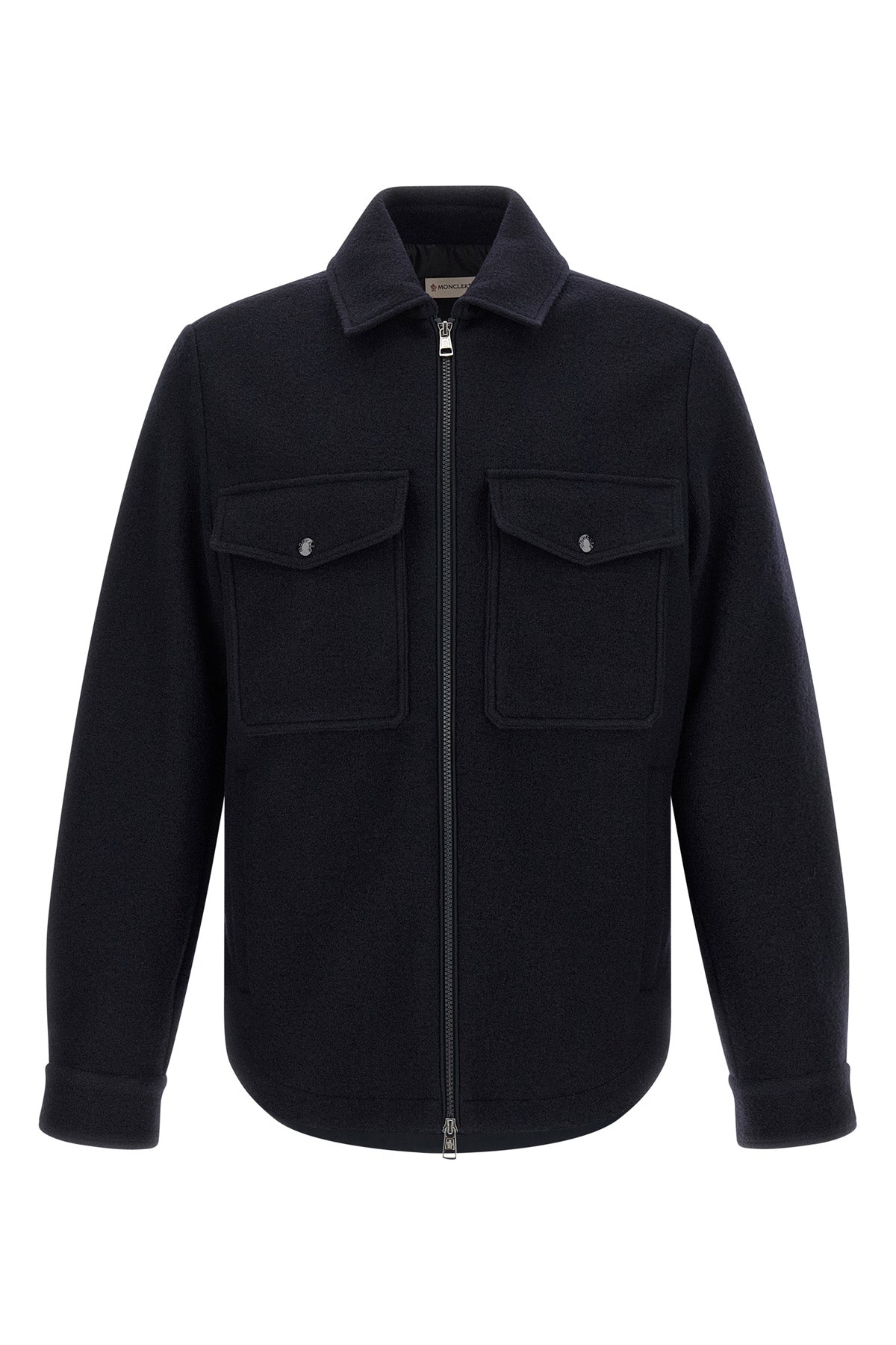 monclers pure virgin wool cloth overshirt