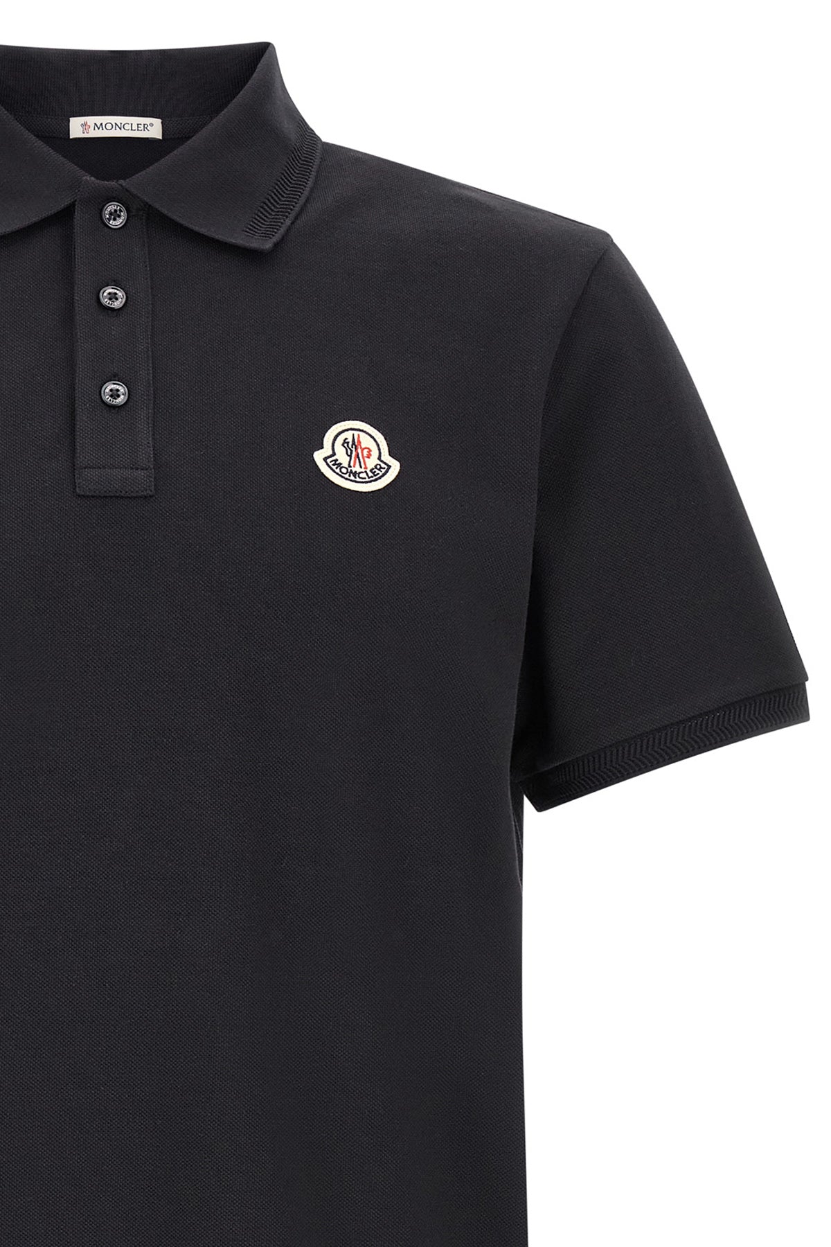 the moncler polo shirt in cotton piquet