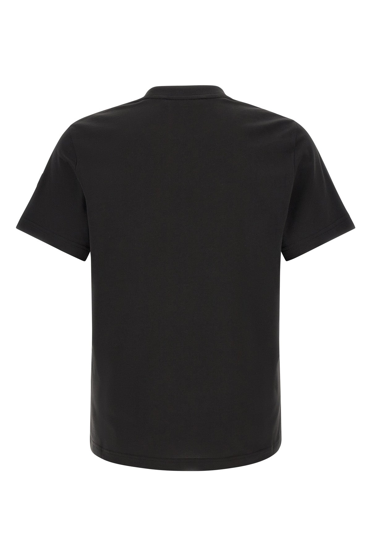 monclers pure black cotton t-shirt