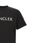 monclers pure black cotton t-shirt