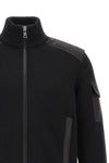the moncler padded wool zip-up cardigan