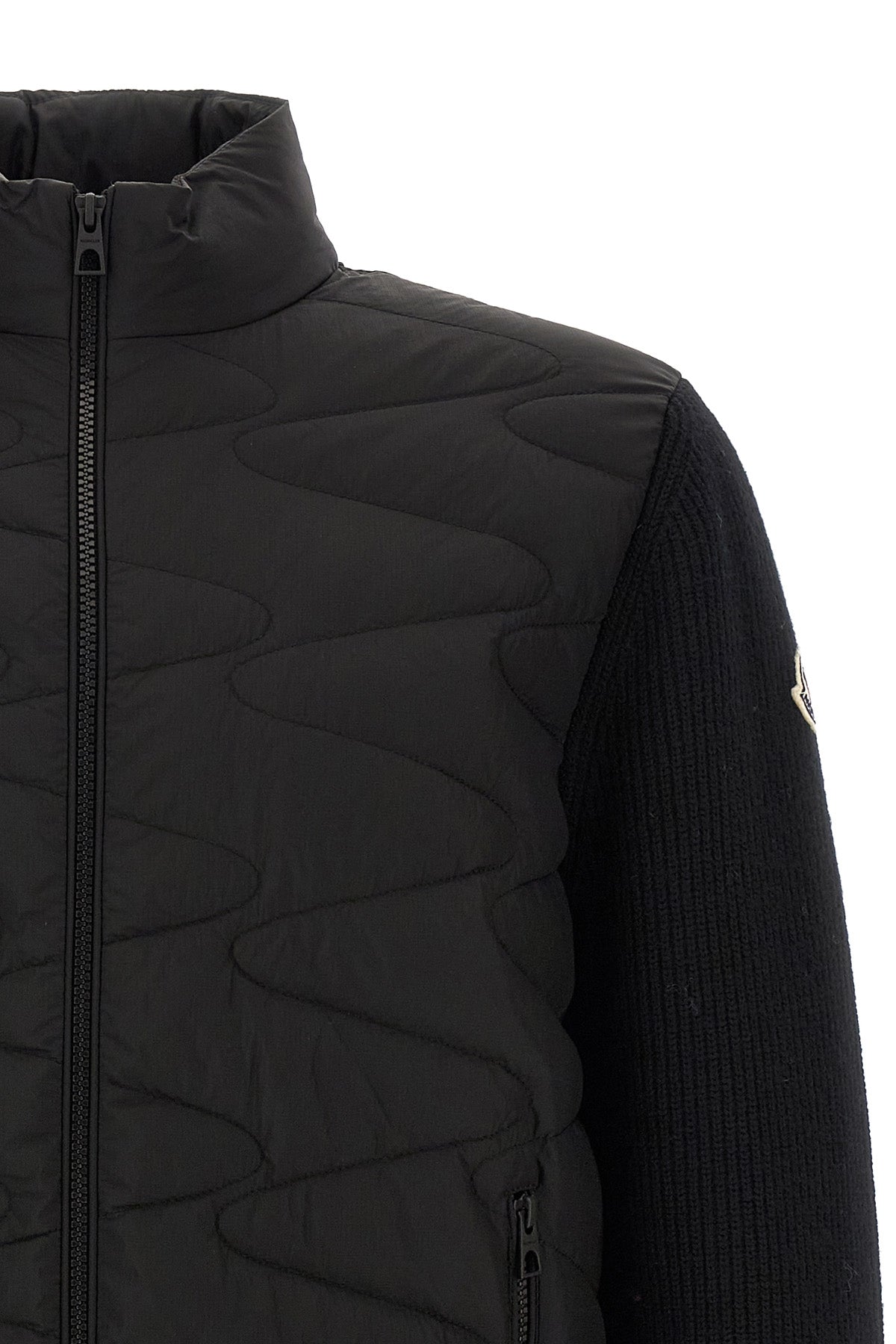 the black moncler cardigan