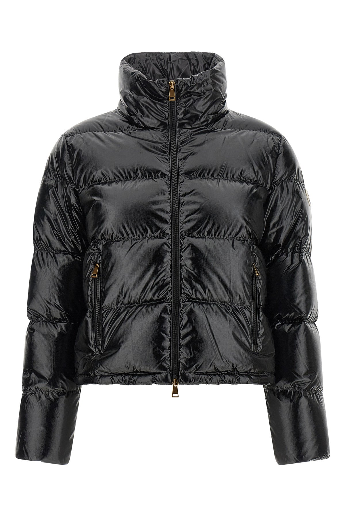 the moncler niveole short down jacket redefines the codes of outerwear through