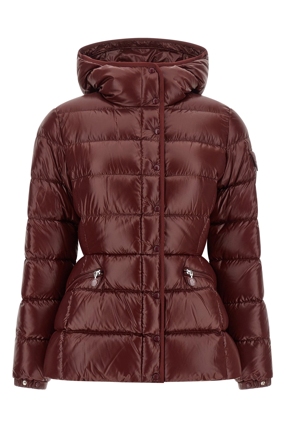 the moncler barante down jacket redefines the volumes of outerwear through a h