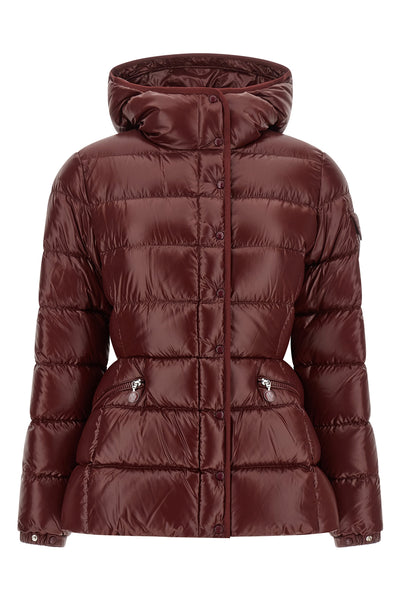 the moncler barante down jacket redefines the volumes of outerwear through a h