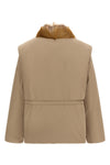 the moncler blaireau down jacket features a modular 2-in-1 construction