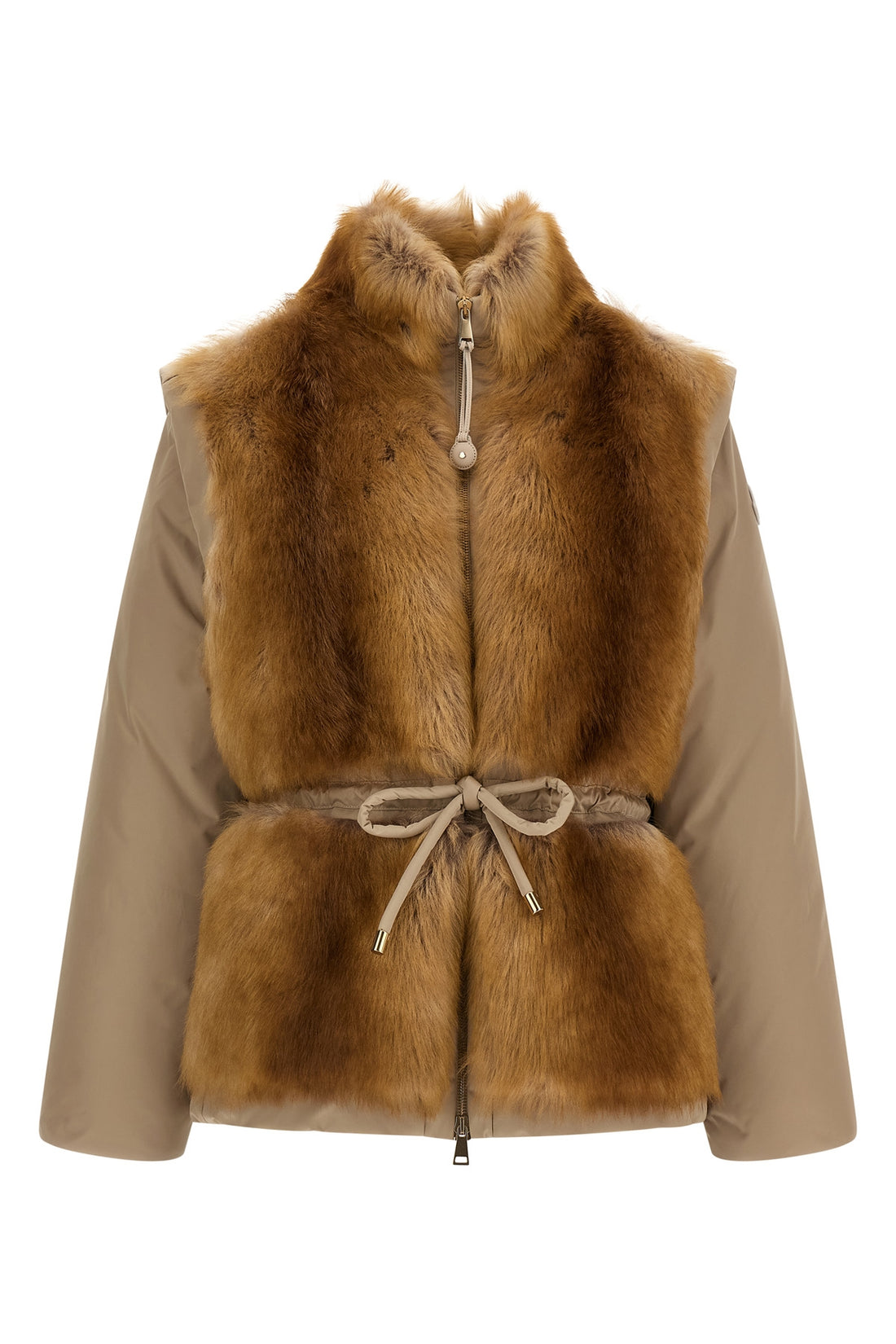 MONCLER 1 the moncler blaireau down jacket features a modular 2-in-1 construction