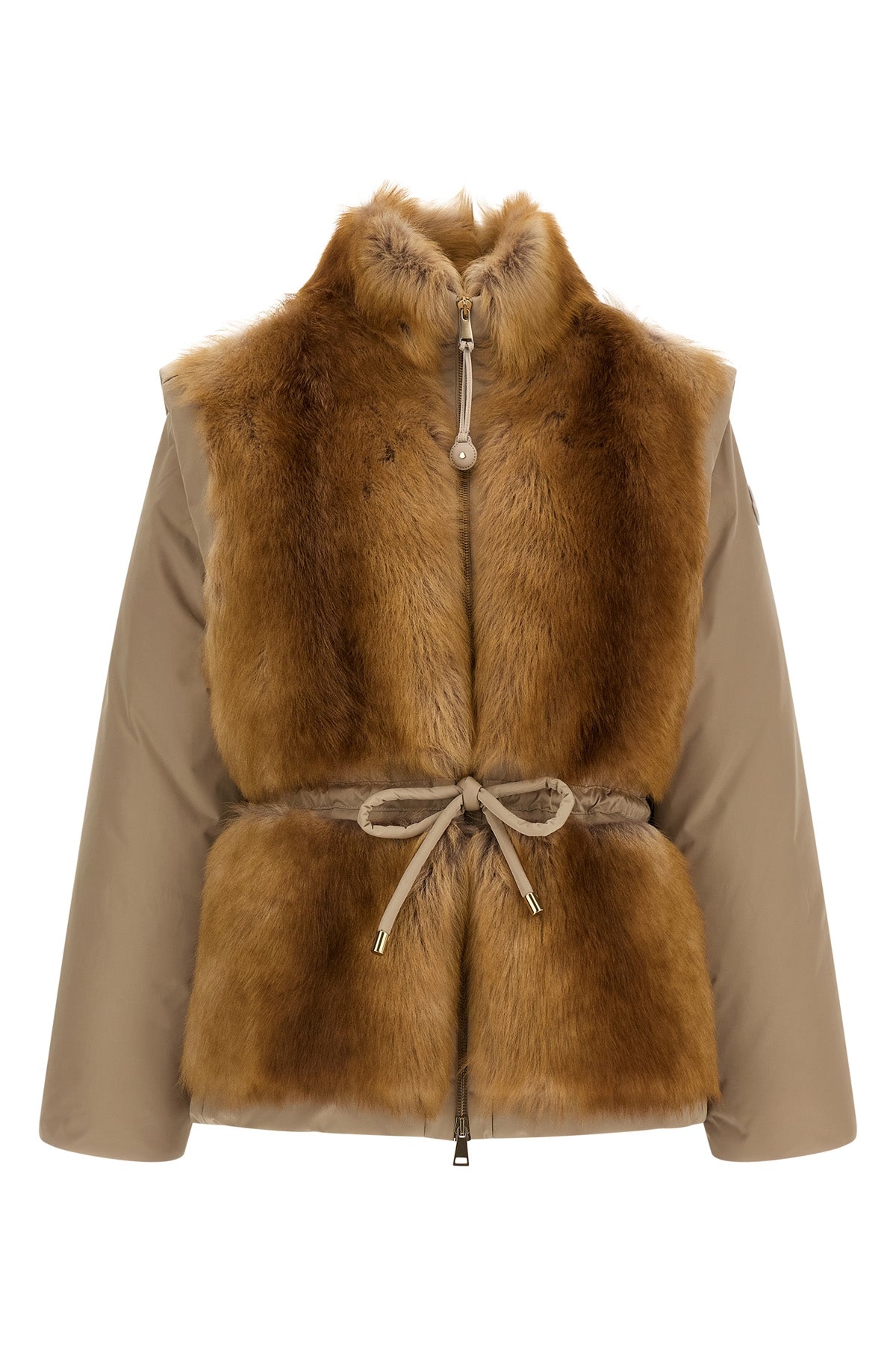 the moncler blaireau down jacket features a modular 2-in-1 construction