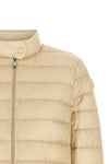 the moncler lans short down jacket defines a functional aesthetic through a sl