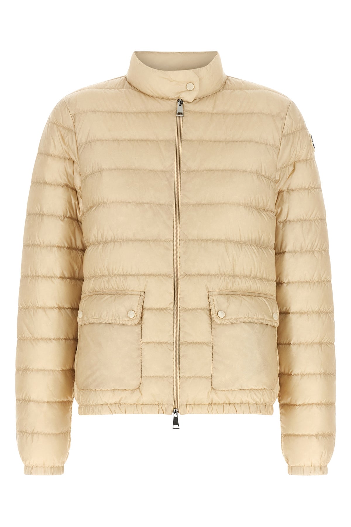 the moncler lans short down jacket defines a functional aesthetic through a sl
