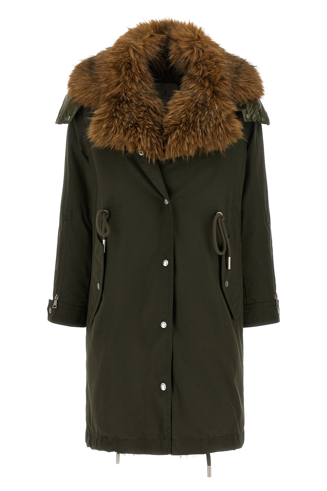 MONCLER 0 the moncler halicte long parka redefines outerwear through a structured silhou