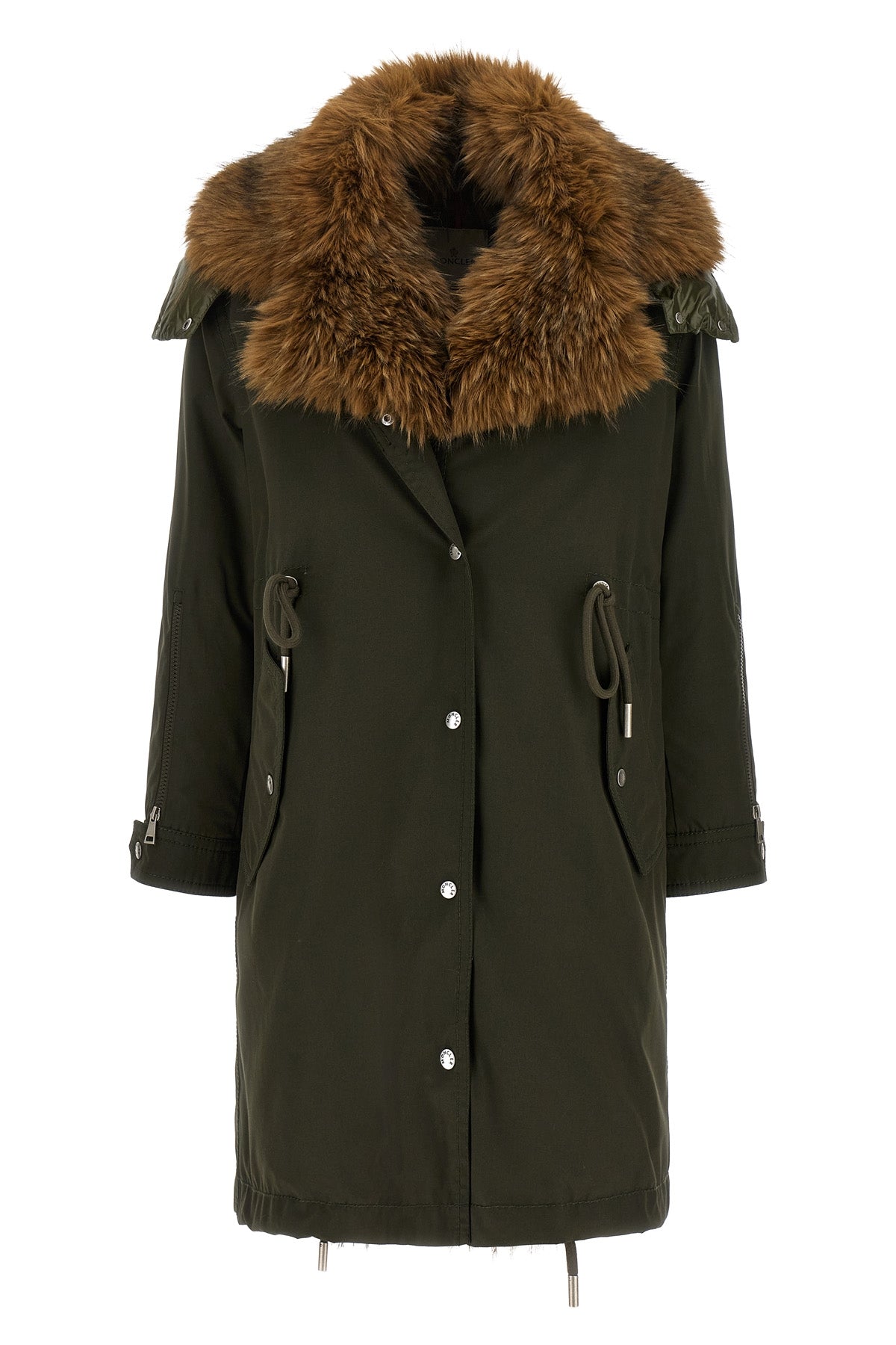 the moncler halicte long parka redefines outerwear through a structured silhou