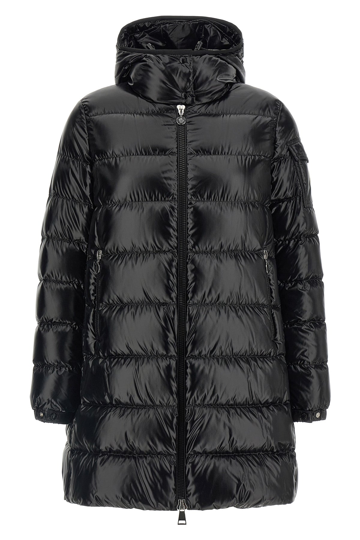 the moncler courcelles long down jacket defines contemporary outerwear through r