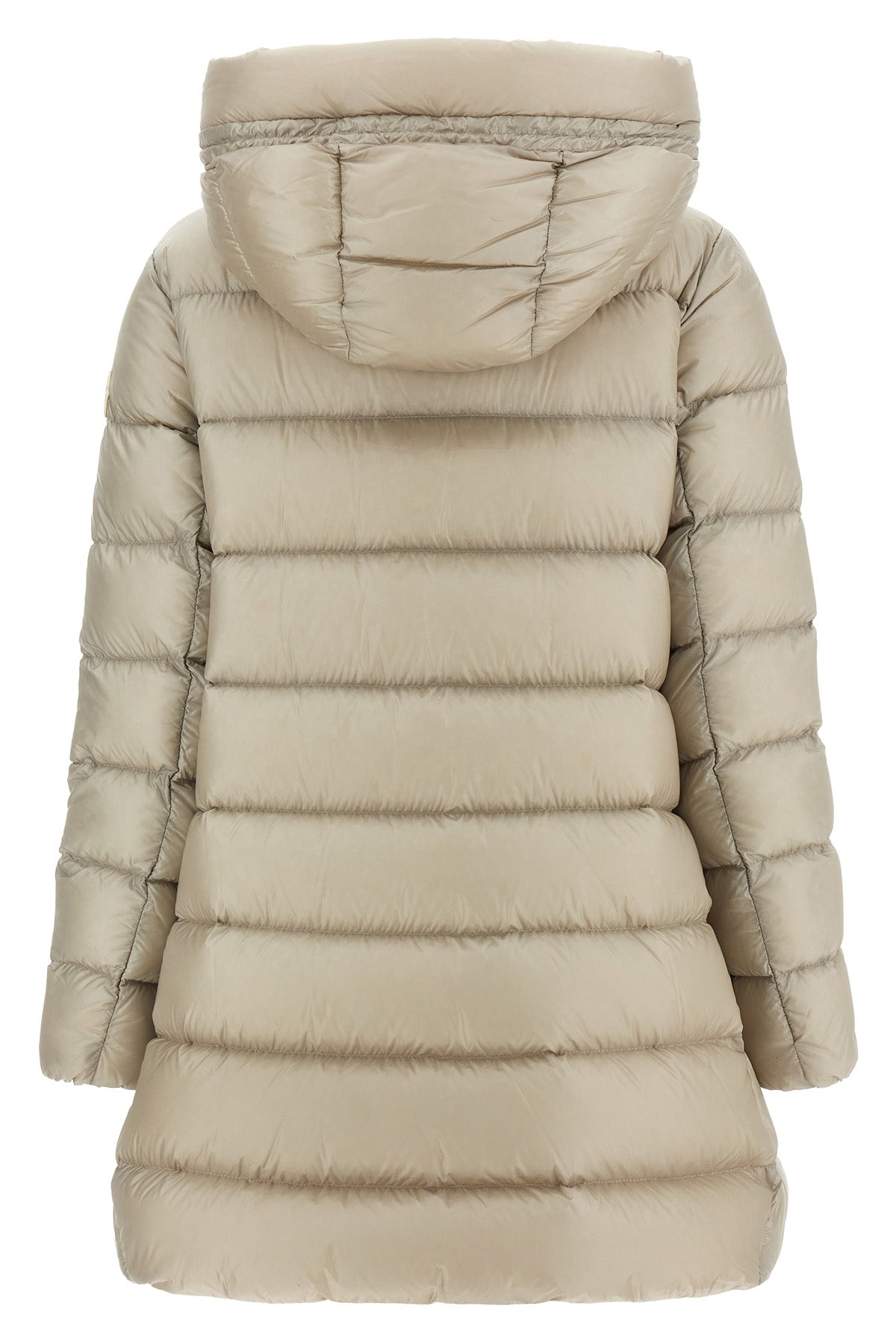 the moncler suyen midi down jacket redefines the codes of outerwear through a