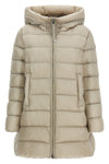 the moncler suyen midi down jacket redefines the codes of outerwear through a