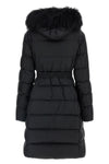 the moncler boedic long down jacket defines a rigorous silhouette through a qu