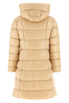 the moncler marusse down jacket redefines the volumes of outerwear through a rig
