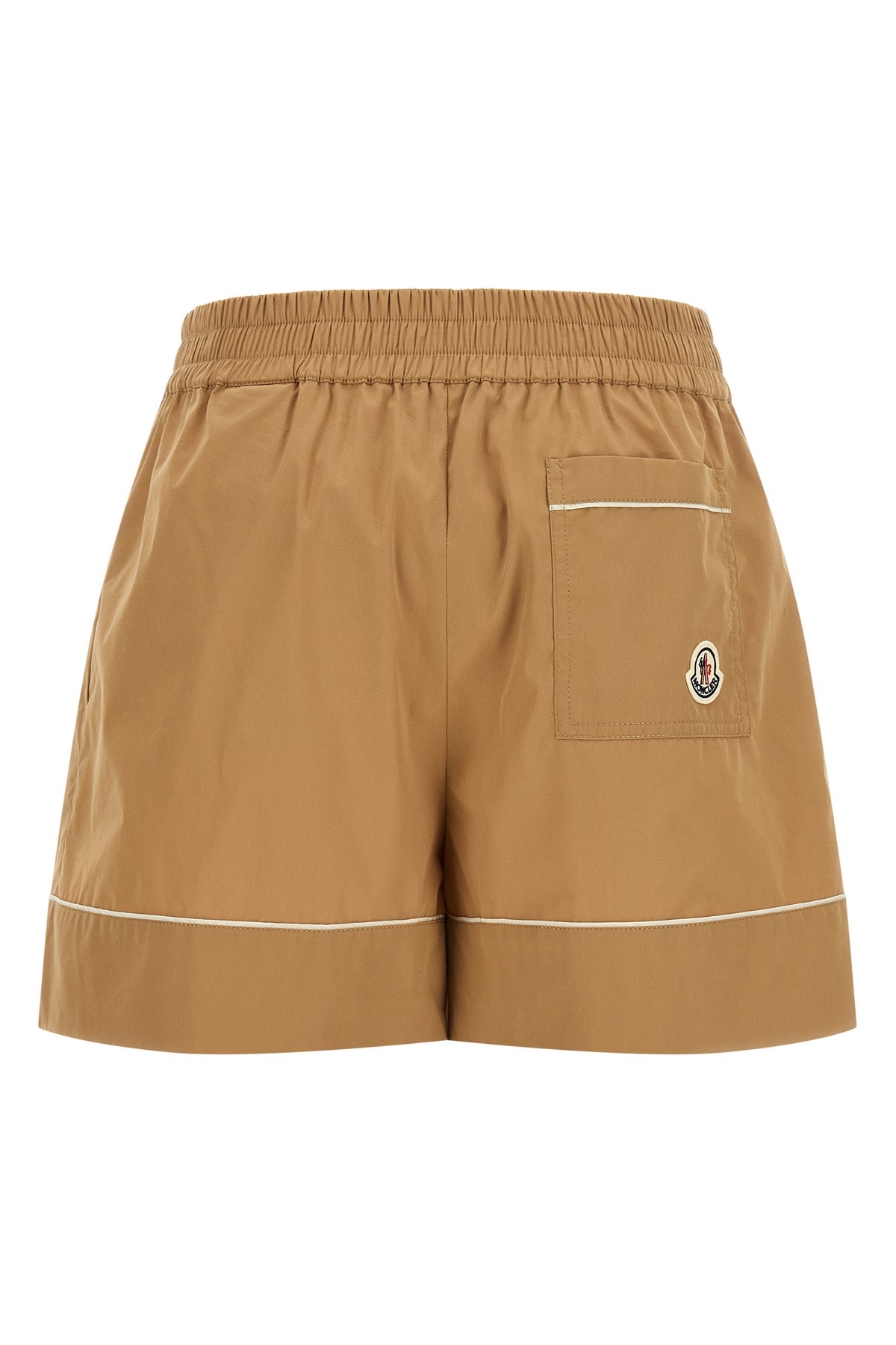 moncler shorts redefine casual wear through a tailor-made construction in cotton