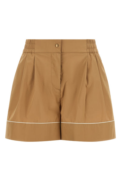 moncler shorts redefine casual wear through a tailor-made construction in cotton