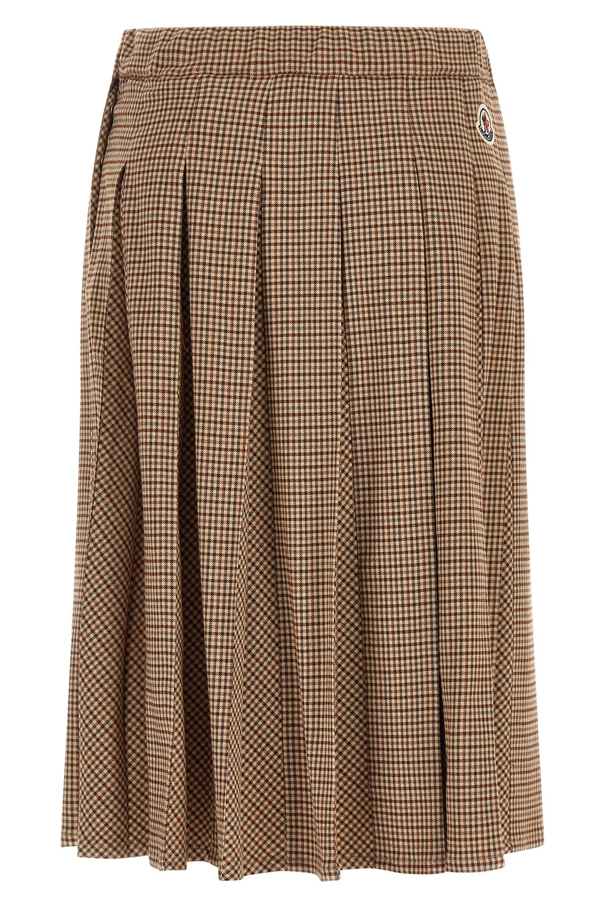 the moncler midi skirt defines a new everyday elegance through a softly pleated