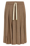 the moncler midi skirt defines a new everyday elegance through a softly pleated